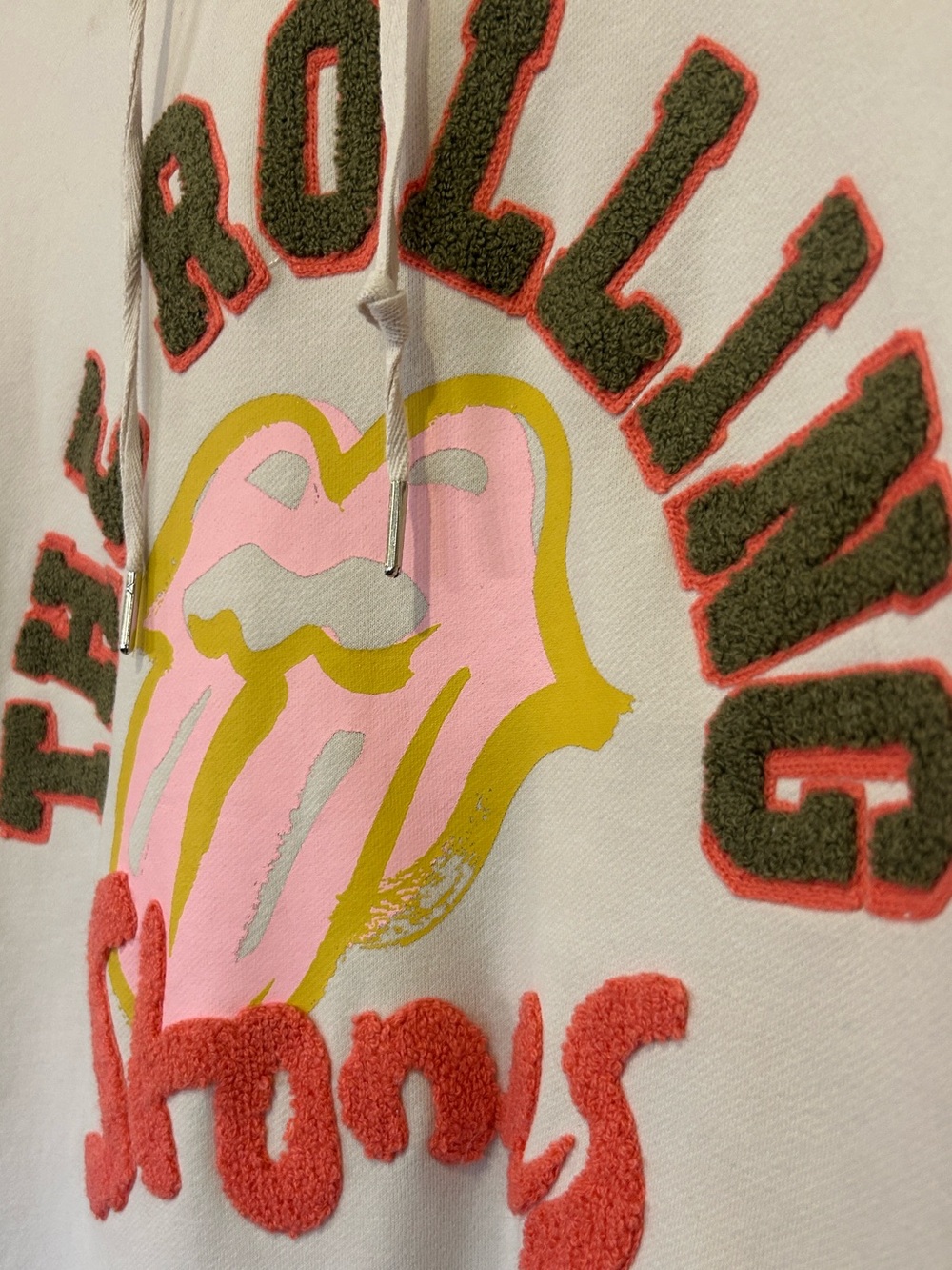 Fantastic Fawn “The Rolling Stones” Oversized Hoodie Pullover Women’s Size Large - Picture 6 of 10